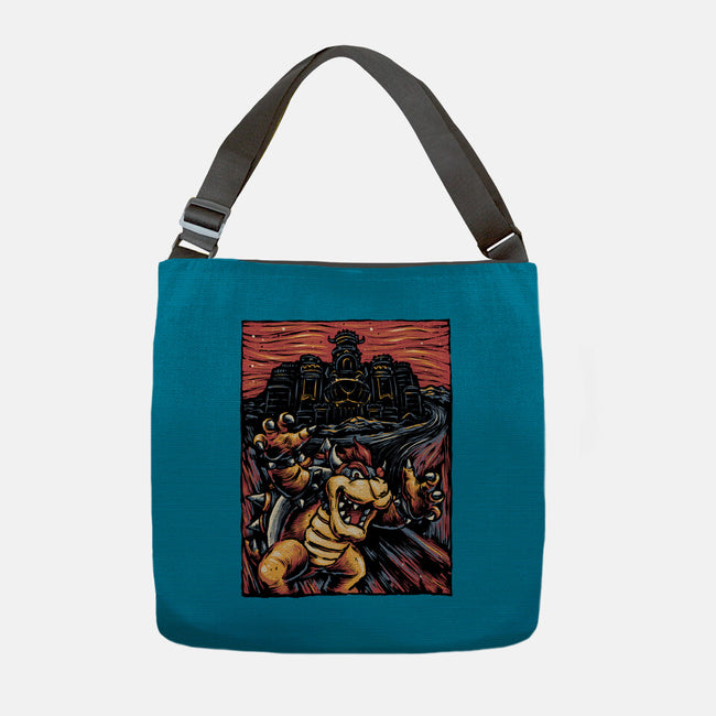 Scream For The Princess-None-Adjustable Tote-Bag-glitchygorilla