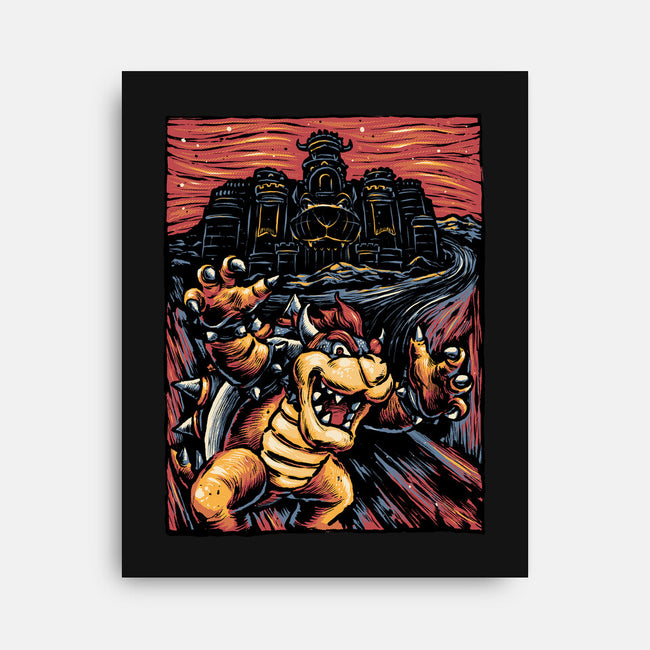 Scream For The Princess-None-Stretched-Canvas-glitchygorilla
