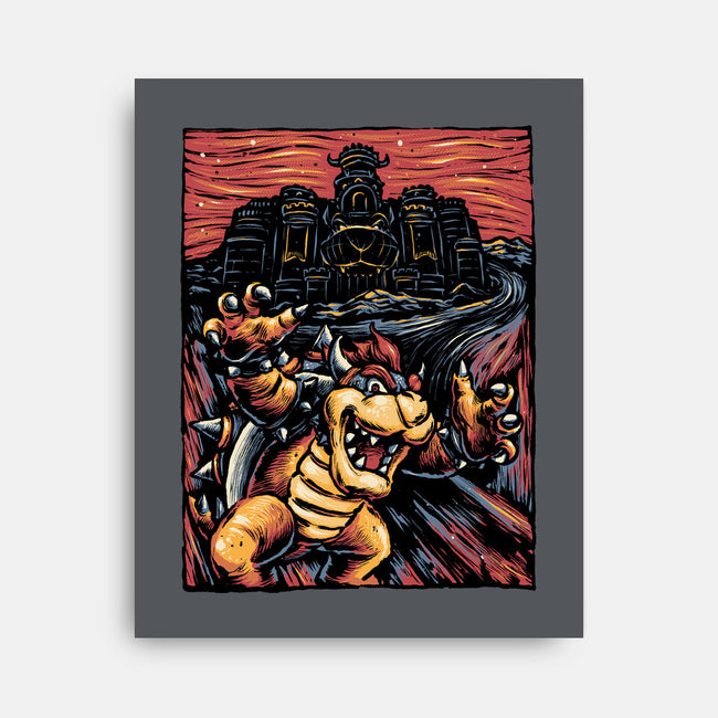 Scream For The Princess-None-Stretched-Canvas-glitchygorilla