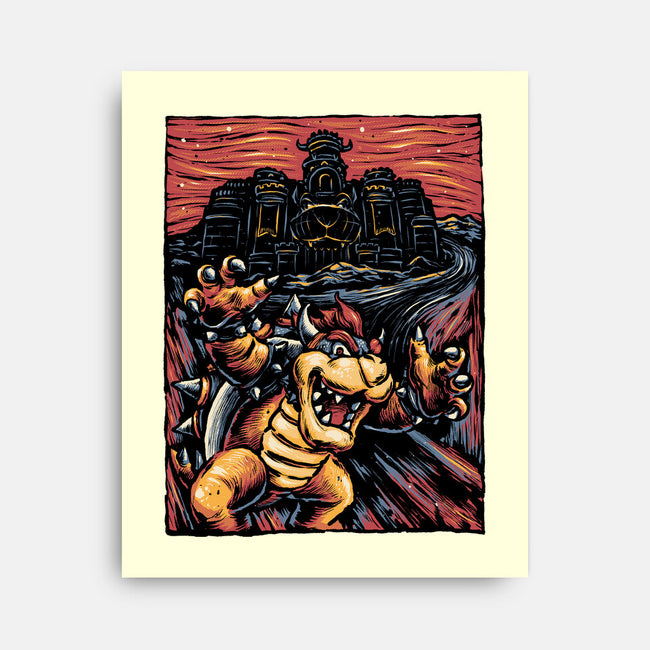 Scream For The Princess-None-Stretched-Canvas-glitchygorilla