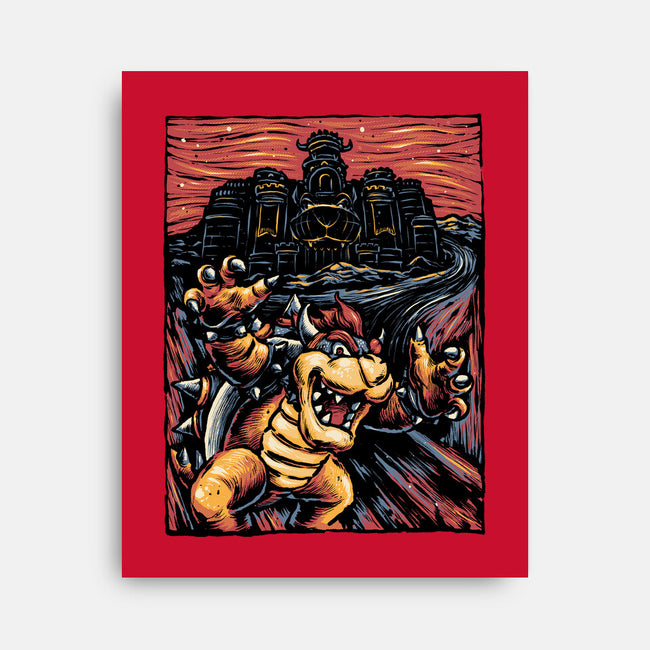 Scream For The Princess-None-Stretched-Canvas-glitchygorilla