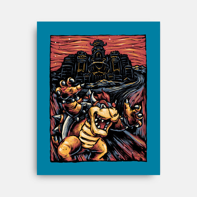 Scream For The Princess-None-Stretched-Canvas-glitchygorilla