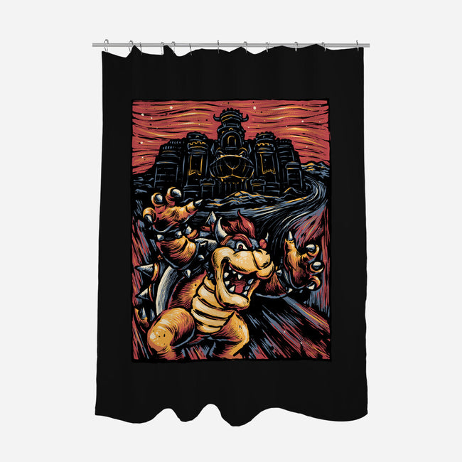 Scream For The Princess-None-Polyester-Shower Curtain-glitchygorilla