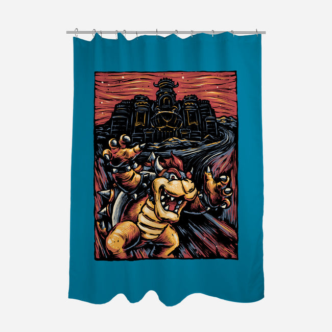 Scream For The Princess-None-Polyester-Shower Curtain-glitchygorilla