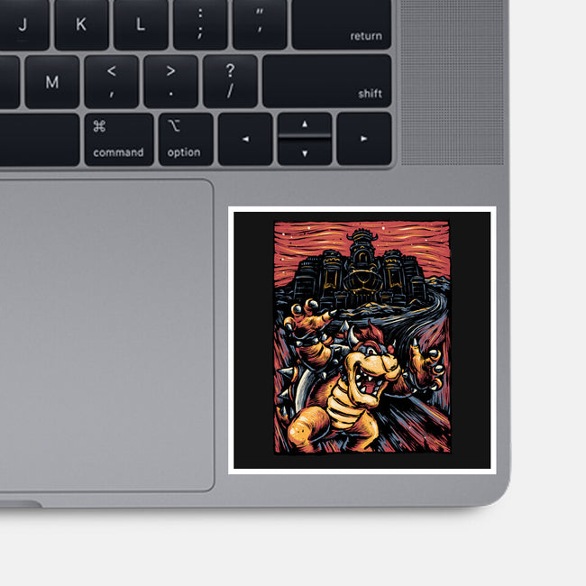 Scream For The Princess-None-Glossy-Sticker-glitchygorilla
