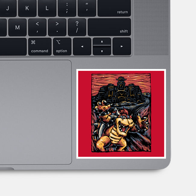 Scream For The Princess-None-Glossy-Sticker-glitchygorilla