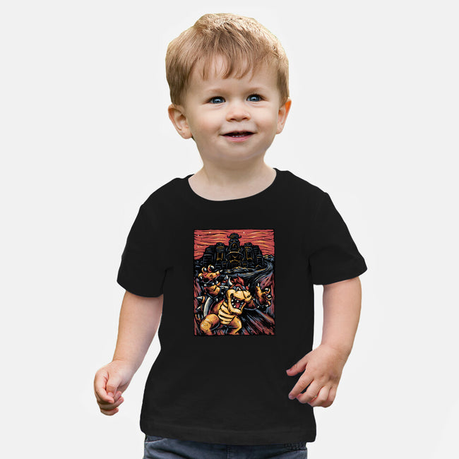 Scream For The Princess-Baby-Basic-Tee-glitchygorilla