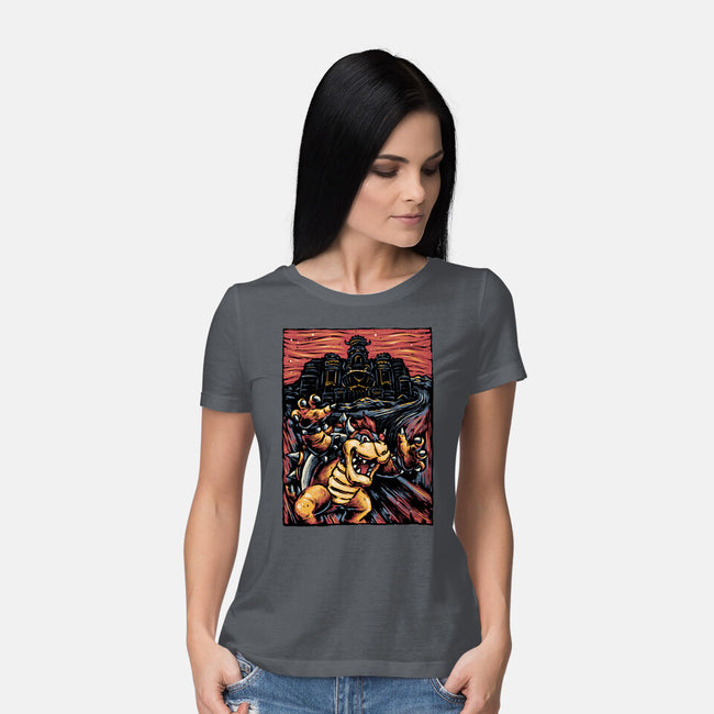 Scream For The Princess-Womens-Basic-Tee-glitchygorilla