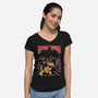 Scream For The Princess-Womens-V-Neck-Tee-glitchygorilla