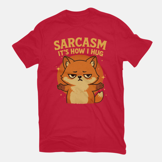 Sarcasm Is How I Hug-Mens-Basic-Tee-Trendlory