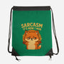 Sarcasm Is How I Hug-None-Drawstring-Bag-Trendlory