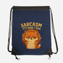 Sarcasm Is How I Hug-None-Drawstring-Bag-Trendlory