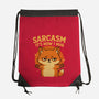 Sarcasm Is How I Hug-None-Drawstring-Bag-Trendlory