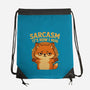 Sarcasm Is How I Hug-None-Drawstring-Bag-Trendlory