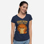 Sarcasm Is How I Hug-Womens-V-Neck-Tee-Trendlory
