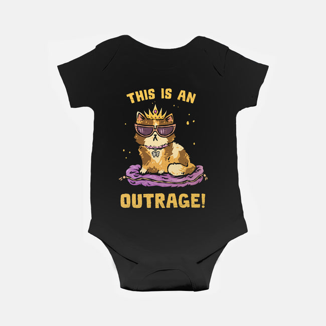 This Is An Outrage-Baby-Basic-Onesie-kg07