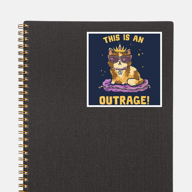 This Is An Outrage-None-Glossy-Sticker-kg07