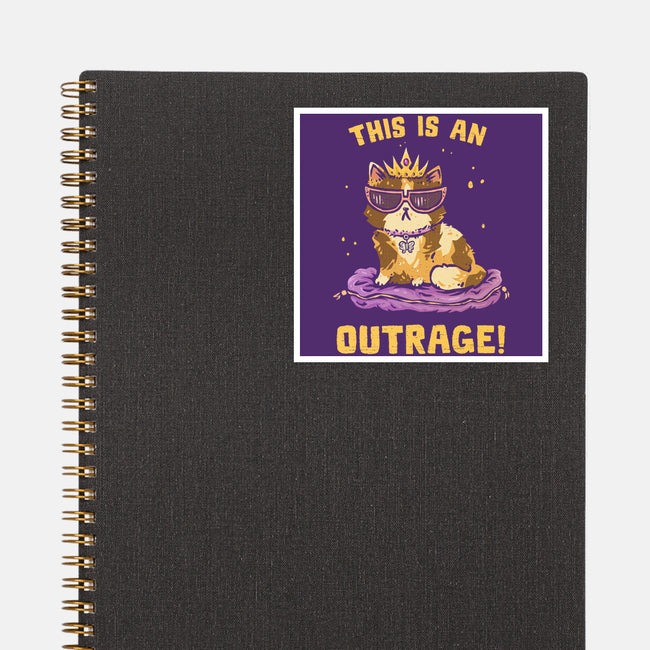 This Is An Outrage-None-Glossy-Sticker-kg07