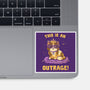 This Is An Outrage-None-Glossy-Sticker-kg07