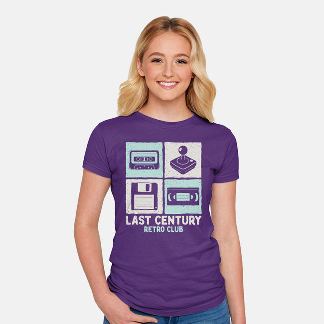 Last Century Retro Club-Womens-Fitted-Tee-NMdesign