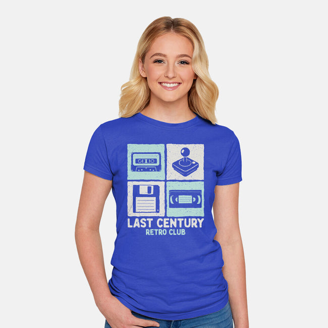 Last Century Retro Club-Womens-Fitted-Tee-NMdesign