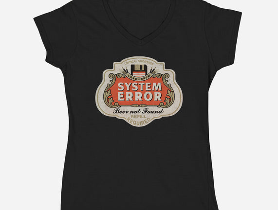 System Error Beer Not Found