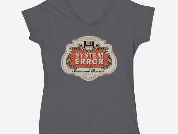 System Error Beer Not Found
