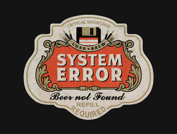 System Error Beer Not Found
