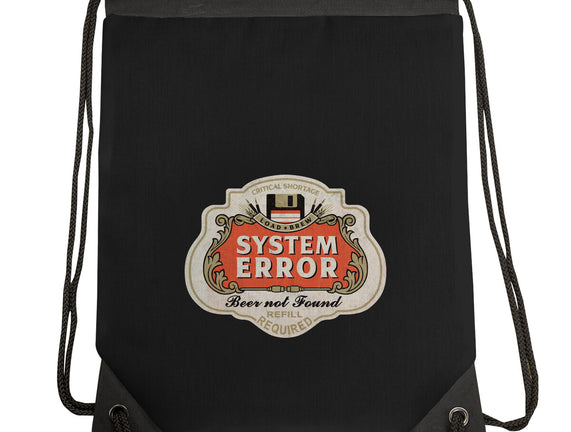 System Error Beer Not Found