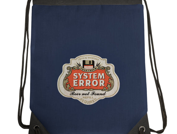 System Error Beer Not Found