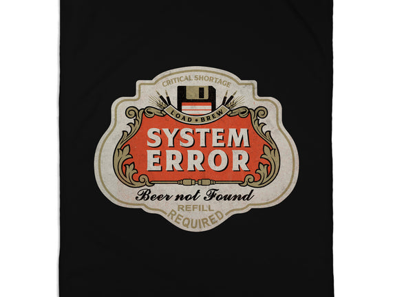 System Error Beer Not Found