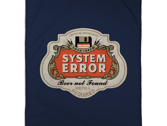 System Error Beer Not Found