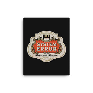 System Error Beer Not Found