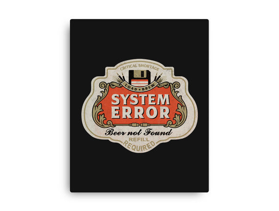 System Error Beer Not Found