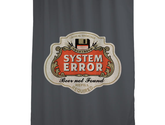 System Error Beer Not Found