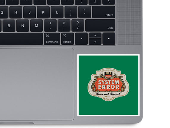 System Error Beer Not Found