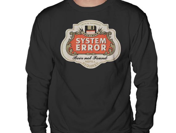 System Error Beer Not Found