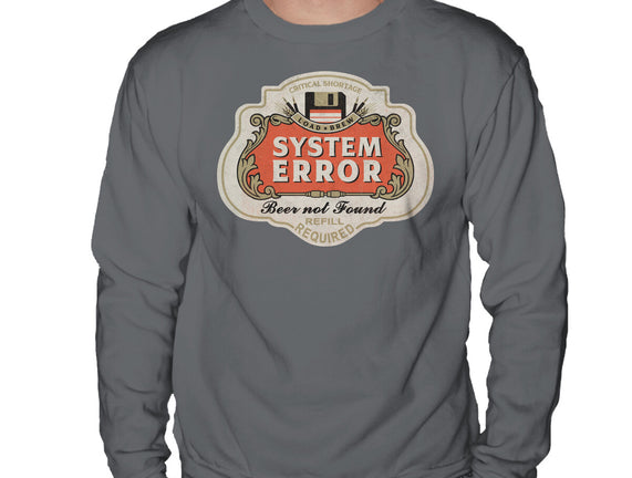 System Error Beer Not Found