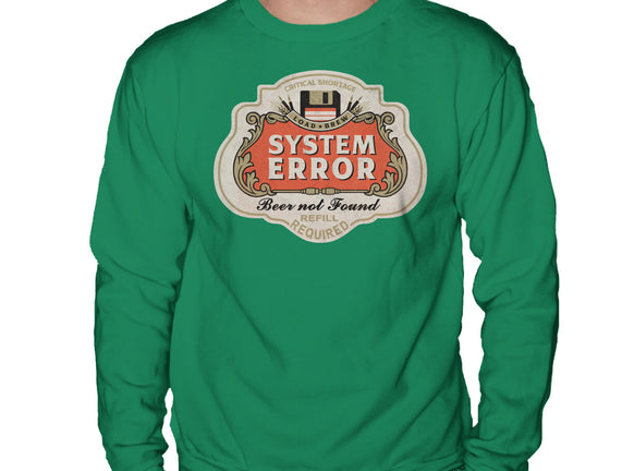 System Error Beer Not Found