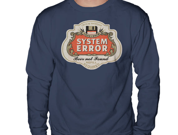 System Error Beer Not Found