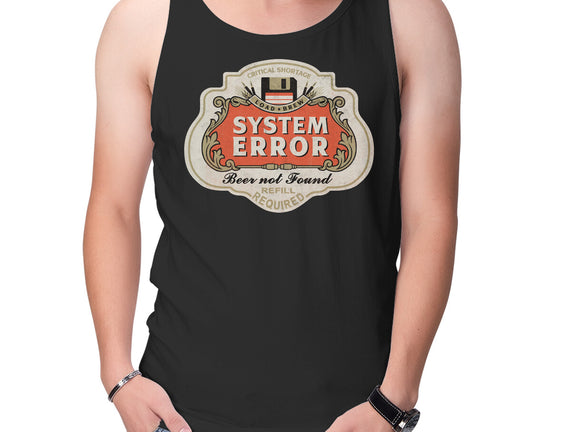 System Error Beer Not Found