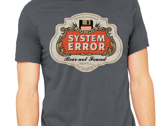 System Error Beer Not Found