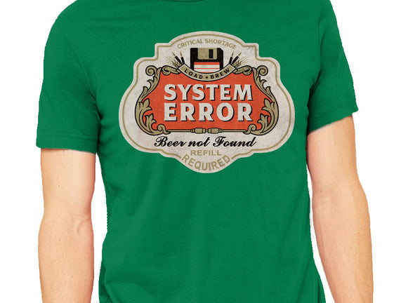 System Error Beer Not Found