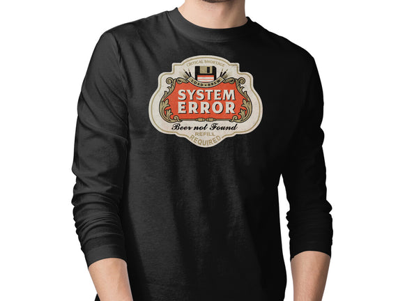 System Error Beer Not Found