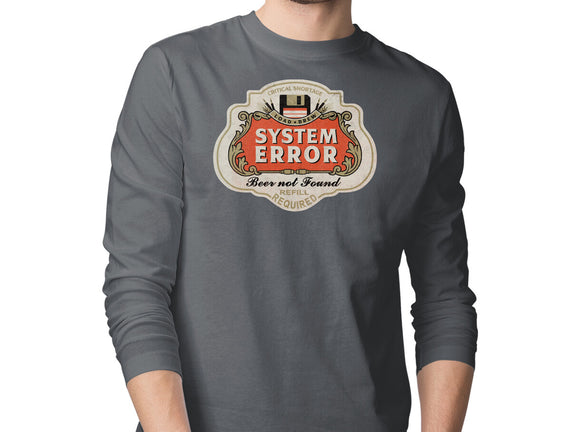 System Error Beer Not Found
