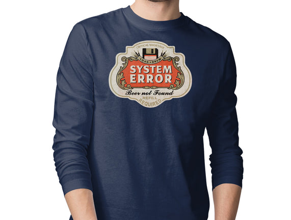 System Error Beer Not Found