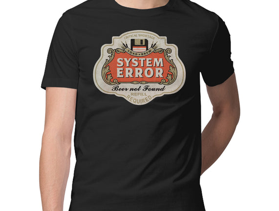 System Error Beer Not Found