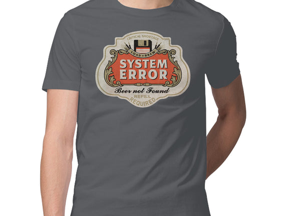 System Error Beer Not Found