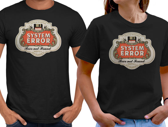 System Error Beer Not Found