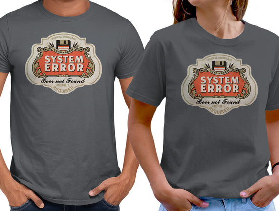 System Error Beer Not Found